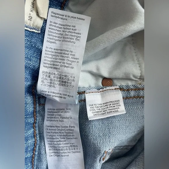 Madewell Women Blue High Rise Skinny Jeans Size 26 - Picture 8 of 10